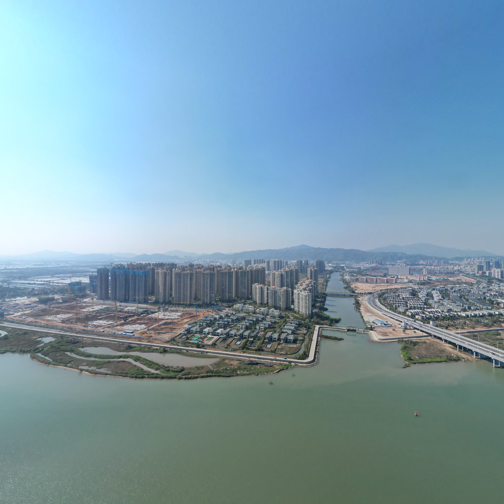 2022.2.28大湾区珠海双湖路航拍全景拍摄