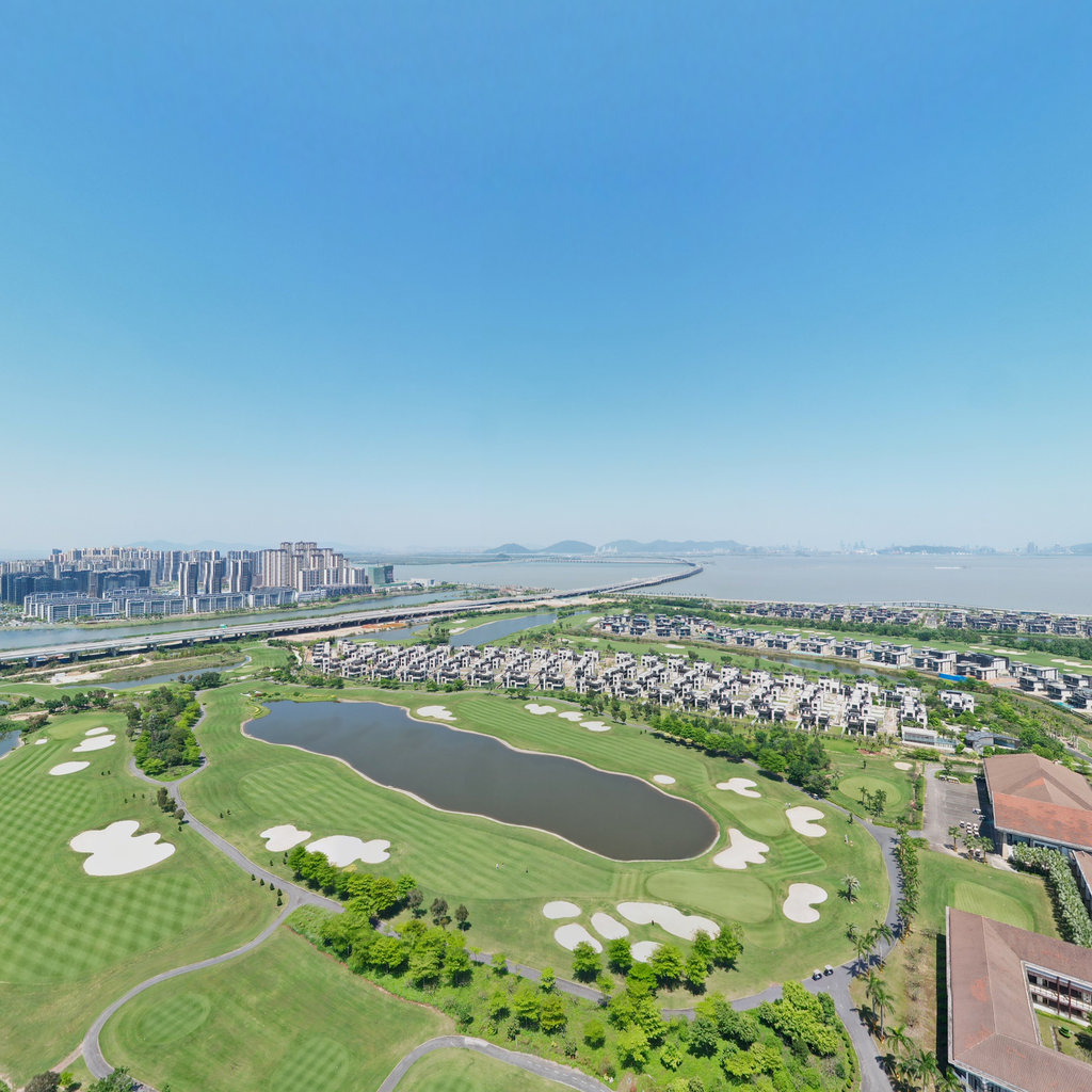2022.4.07大湾区珠海航空城高尔夫湿地公园航拍实景