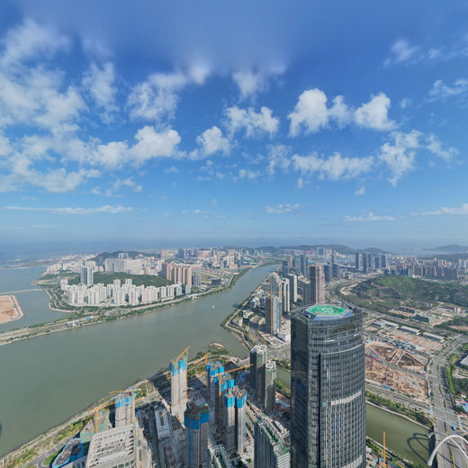 2022.4.10大湾区珠海横琴金融岛航拍全景