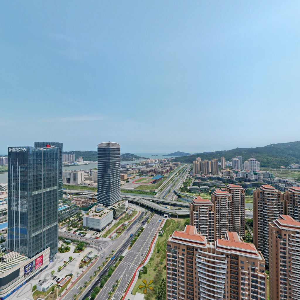 2022.5月大湾区珠海横琴粤澳深合区口岸航拍全景