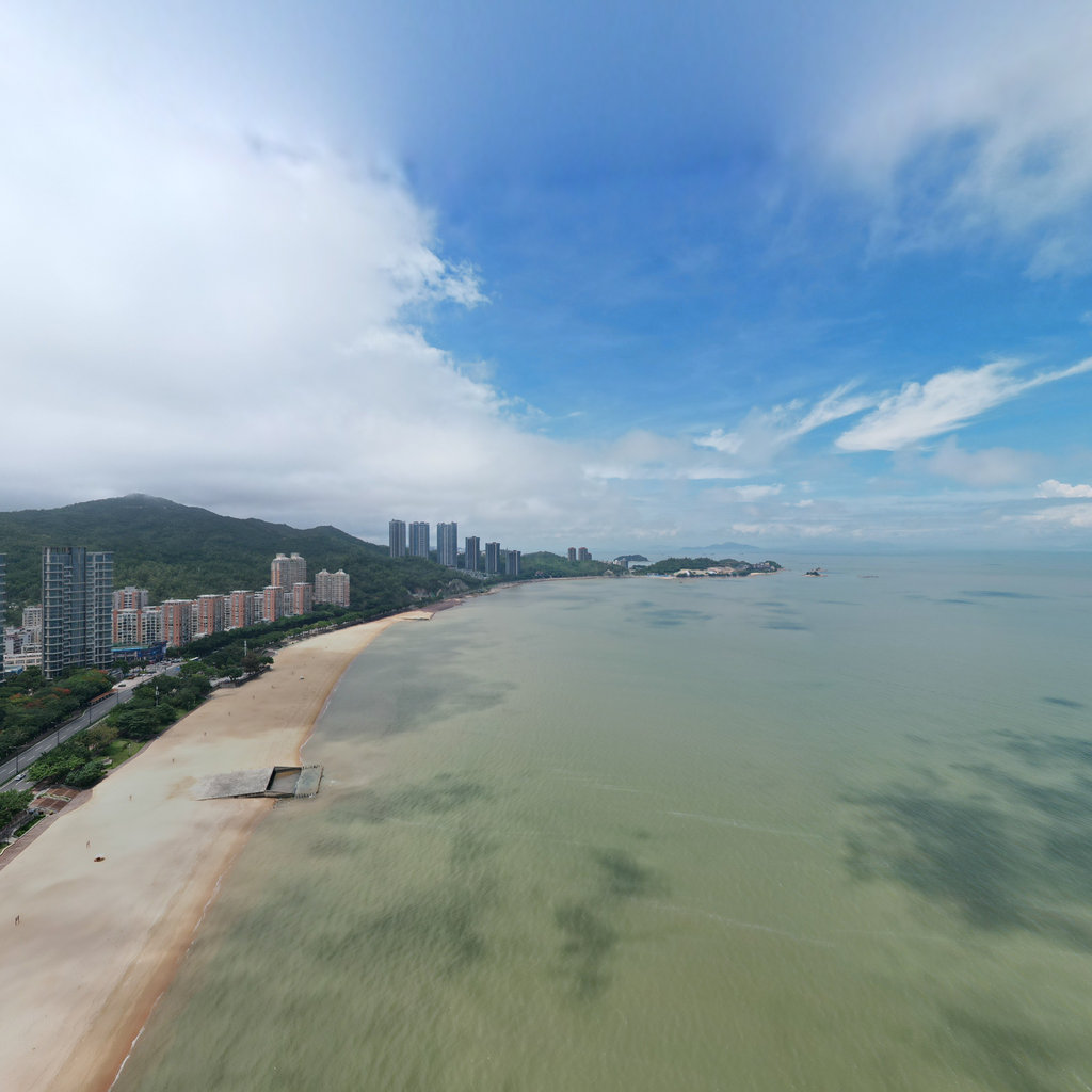 2022.5月大湾区珠海情侣路海天公园周边航拍全景