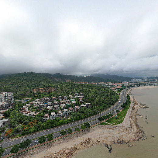 2022.5月大湾区珠海情侣路凤凰山一号航拍全景