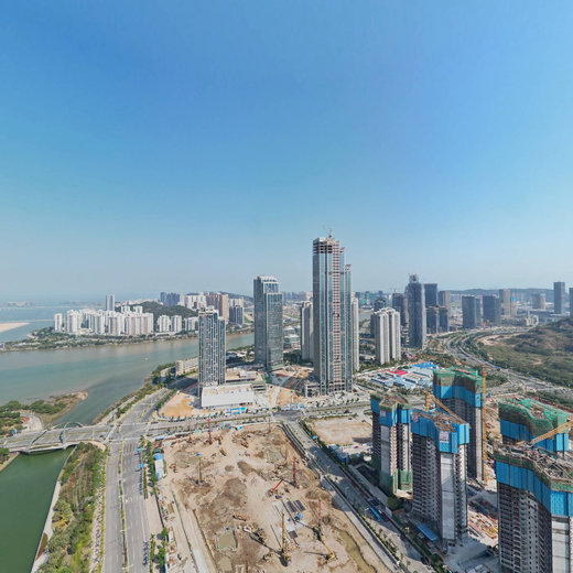 2023.2.24大湾区珠海横琴CBD金融岛航拍全景